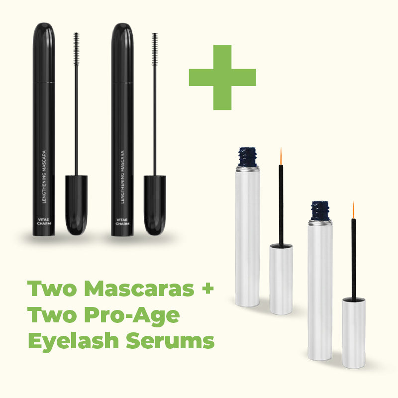 2 Premium Pro-age Mascaras +2 Pro-Age Eyelash Enhancing Serums